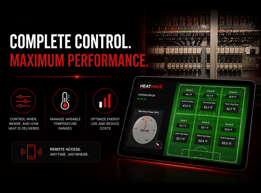 Automatic Heating Control Sports Field Heating by TruHeat
