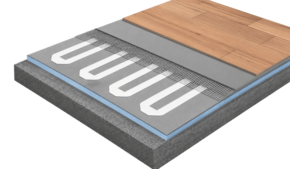Under Floating or Glue-down Floors heating solutions by TruHeat Systems