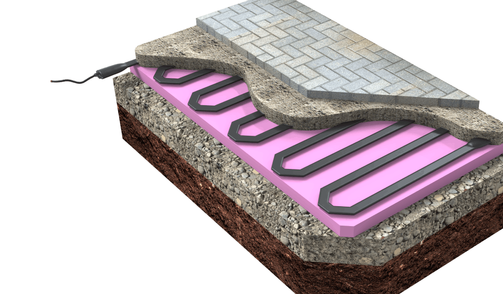 Under Pavers heating solutions by TruHeat Systems